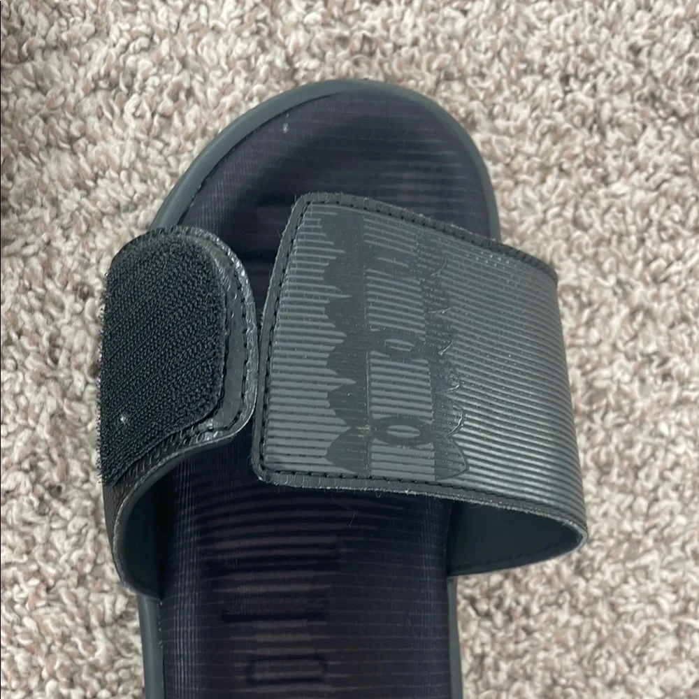 Youth Under Armour Black Slide Sandals